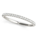 Overnight Micro Pave Diamond Wedding Band – 14KT Gold, 1/8CTW, Size 7