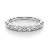 14KT Shared Prong Diamond Wedding Band