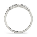 Shared Prong Seven Diamond Wedding Band