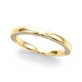 Overnight 14K Gold Wedding Band with 0.70cttw Diamond Accents (Model 51304-W)
