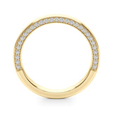 Overnight 14K Gold Wedding Band with 0.70cttw Diamond Accents (Model 51304-W)