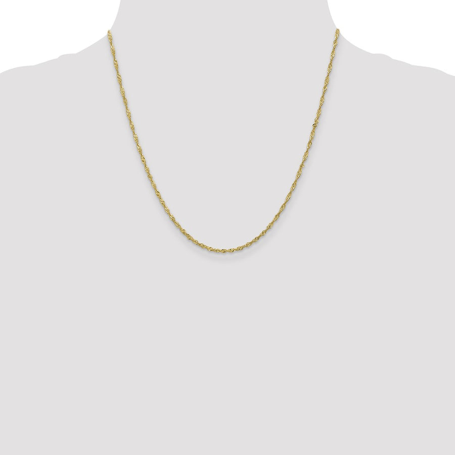 10k Yellow Gold 1.7 mm Singapore Chain 5263-20