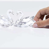 Swarovski Swan Couple Figurine 5493713 – Feathered Beauties Collection, Clear Crystal