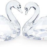 Swarovski Swan Couple Figurine 5493713 – Feathered Beauties Collection, Clear Crystal