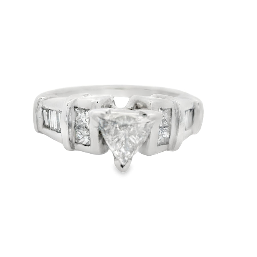 Trillion Natural Diamond Engagement Rings