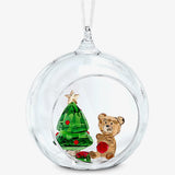 Swarovski Ball Ornament Christmas Scene 5533942 – Joyful Ornaments Collection, Multicolor Crystal & Glass