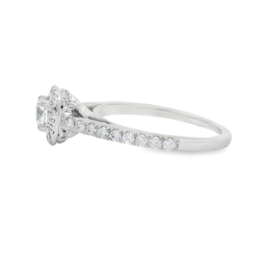 Vera Wang Cushion Halo Diamond Ring