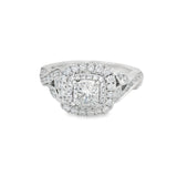 Neil Lane Double Halo Twist Floral Engagement Ring