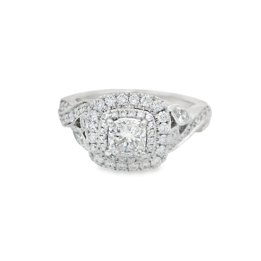 Neil Lane Double Halo Twist Floral Engagement Ring