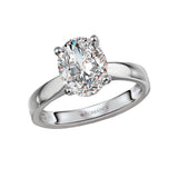 Hidden Halo Semi-Mount Diamond Engagement Ring