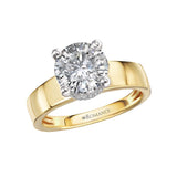 iamond Semi-Mount Hidden Halo Engagement Ring