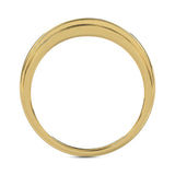 MEN’S BAND 0.25CT ROUND DIAMOND 10K YELLOW GOLD