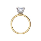 Diamond Semi-Mount Hidden Halo Engagement Ring