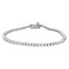 AV Diamonds 79932W 10K White Gold 1cttw Diamond Tennis Bracelet