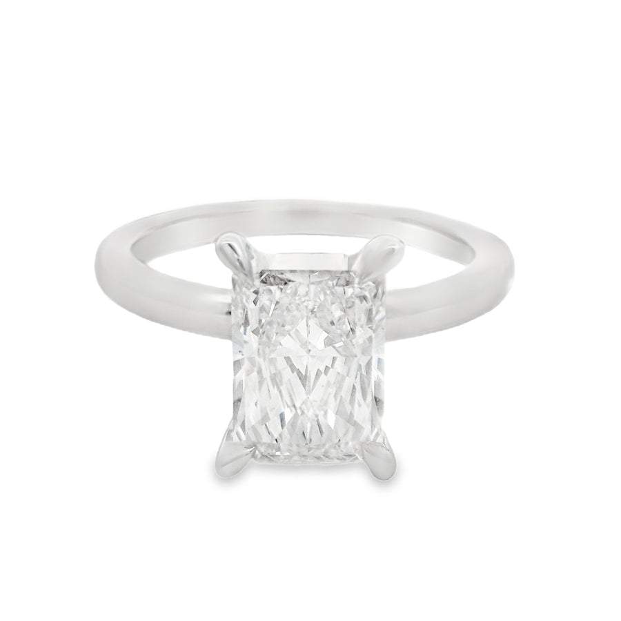 2CT Radiant Solitare Engagement Ring - Lab Grown