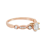 Rose Gold GIA Certified Engagement Ring