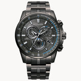 Citizen CB5874-81L PCAT Eco-Drive Chronograph – Men’s Stainless Steel Blue Dial Atomic Timekeeping 200M WR Watch