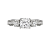 Romance 3 Stone Semi-Mount Diamond Ring