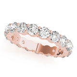Modern 14KT Diamond Eterinty Wedding Band