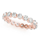 Single Prong Diamond Eternity Band