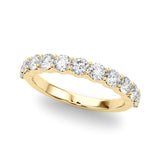 Overnight 85359-1/2 – 14K Yellow Gold 1.26ctw Lab-Grown Diamond Half Eternity Band