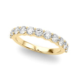 Overnight 85359-1/2 – 14K Yellow Gold 1.26ctw Lab-Grown Diamond Half Eternity Band