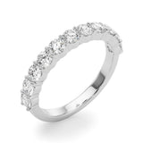 Overnight 85359-1 – 14K White Gold 1.31ctw Lab-Grown Diamond Half Eternity Band