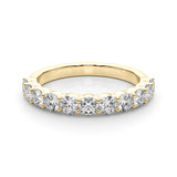 Overnight 85359-1/2 – 14K Yellow Gold 1.26ctw Lab-Grown Diamond Half Eternity Band
