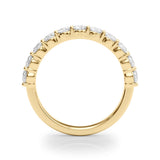 Overnight 85359-1/2 – 14K Yellow Gold 1.26ctw Lab-Grown Diamond Half Eternity Band