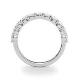 Overnight 85359-1 – 14K White Gold 1.31ctw Lab-Grown Diamond Half Eternity Band