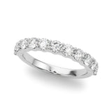 Overnight 85359-1 14K White Gold 1.61cttw Lab Grown Diamond Half Eternity Band – Ladies Ring