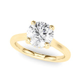 Overnight 14K Gold Engagement Ring Setting with 2.00cttw Hidden Halo & Bridge Accent Diamonds (Model 85467-2)