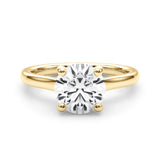 Overnight 14K Gold Engagement Ring Setting with 2.00cttw Hidden Halo & Bridge Accent Diamonds (Model 85467-2)