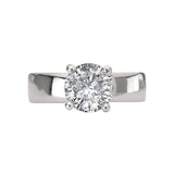 Bold Band Semi-Mount Diamond Engagement Ring