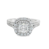 Vera Wang 1 1/2CTW Double Halo Engagement Ring