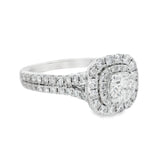 Vera Wang 1 1/2CTW Double Halo Engagement Ring