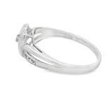 White Gold Heart Diamond Engagement Ring