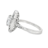 Vintage Inspired Diamond And Sapphire Engagement Ring