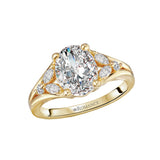 Split Shank Semi-Mount Diamond Engagement Ring