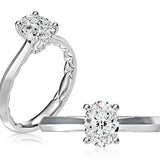.Jaffe Engagement Rings Oval Solitaire Diamond Engagement Ring