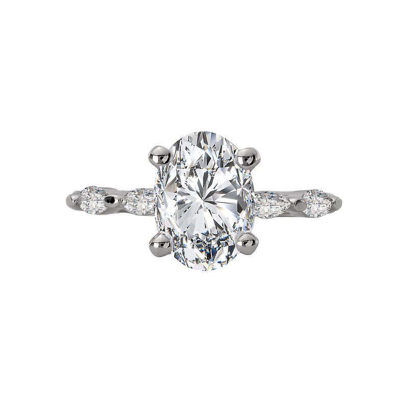 Romance Semi-Mount Diamond Engagement Ring