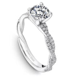 Noam Carver Classic Sidestone Engagement Ring – R053-02WM-100A