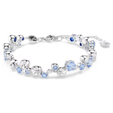 Swarovski Constella bracelet Mixed cuts, Blue, Rhodium plated