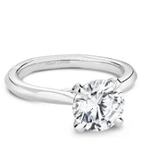 Noam Carver A031-01WM-FCYA Classic Solitaire Engagement Ring – Customizable in 14K/18K Gold or Platinum