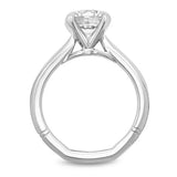 Noam Carver A031-01WM-FCYA Classic Solitaire Engagement Ring – Customizable in 14K/18K Gold or Platinum