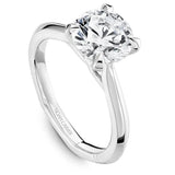 Noam Carver A031-01WM-FCYA Classic Solitaire Engagement Ring – Customizable in 14K/18K Gold or Platinum
