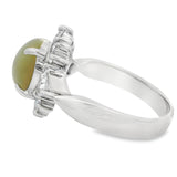 Platinum Vintage Chrysoberyl Cats Eye Ring