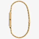 STILETTOCitizen AR3102-51E Stiletto Tank – Unisex Eco-Drive Ultra-Thin Gold-Tone Black Dial Watch