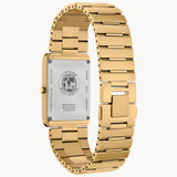 STILETTOCitizen AR3102-51E Stiletto Tank – Unisex Eco-Drive Ultra-Thin Gold-Tone Black Dial Watch