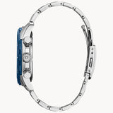 Citizen AT2440-51L – Men’s Eco-Drive Stainless Steel Chronograph Blue Dial Watch